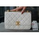 Chanel 2021 Mini 22cm White Glossy Calfskin  