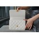 Chanel 2021 Mini 22cm White Glossy Calfskin  