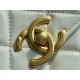 Chanel 2021 Mini 22cm White Glossy Calfskin  