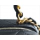 Chanel 22A Mini Chain Makeup Bag Black Lambskin  