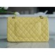 Classic Flap Washed Calfskin Medium Chick Yellow  