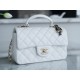 Chanel 2022 Mini CF Top Handle Limited Edition Little Lion Bag Lambskin  