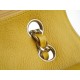 CF Classic Flap Washed Calfskin Medium Mango Yellow  