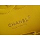 CF Classic Flap Washed Calfskin Medium Mango Yellow  