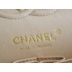 CF Classic Flap Washed Calfskin Small Champagne Beige  