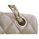 CF Classic Flap Washed Calfskin Small Champagne Beige  