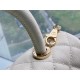 Coco Handle White Light Gold Small  