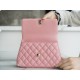 Chanel Coco Handle Calfskin Handle Pink Small  