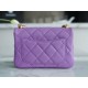 Chanel 22S Chunky Chain CF Shoulder Bag Small Purple