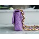 Chanel 22S Chunky Chain CF Shoulder Bag Small Purple