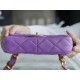 Chanel 22S Chunky Chain CF Shoulder Bag Small Purple