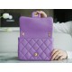 Chanel 22S Chunky Chain CF Shoulder Bag Small Purple