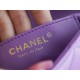 Chanel 22S Chunky Chain CF Shoulder Bag Small Purple