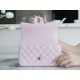 Mini Sakura Pink Light Gold Classic Flap Lambskin  