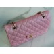 Classic Flap Washed Calfskin Medium Pearl Pink  