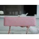 Classic Flap Washed Calfskin Medium Pearl Pink  