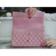 Classic Flap Washed Calfskin Medium Pearl Pink  