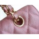 Classic Flap Washed Calfskin Medium Pearl Pink  