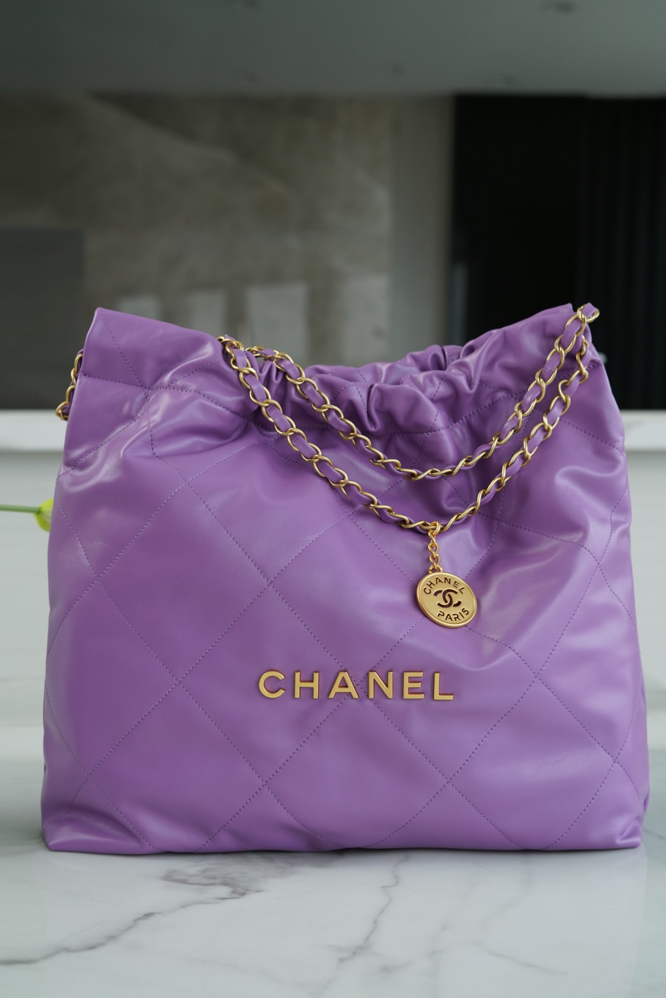 Chanel 22P Handbag Medium Purple  