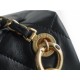 Chanel 22A Chunky Chain Flap Bag Mini Classic Black Lambskin  