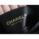 Chanel 22A Chunky Chain Flap Bag Mini Classic Black Lambskin  