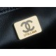 Chanel 22A Chunky Chain Flap Bag Mini Classic Black Lambskin  