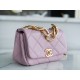 Chanel 22A Chunky Chain Flap Bag Mini Pink Lambskin  