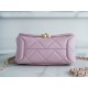 Chanel 22A Chunky Chain Flap Bag Mini Pink Lambskin  