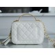 Chanel 22S Hollow Handle Camera Bag White Calfskin  