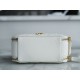 Chanel 22S Hollow Handle Camera Bag White Calfskin  