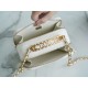 Chanel 22S Hollow Handle Camera Bag White Calfskin  