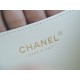 Chanel 22S Hollow Handle Camera Bag White Calfskin  