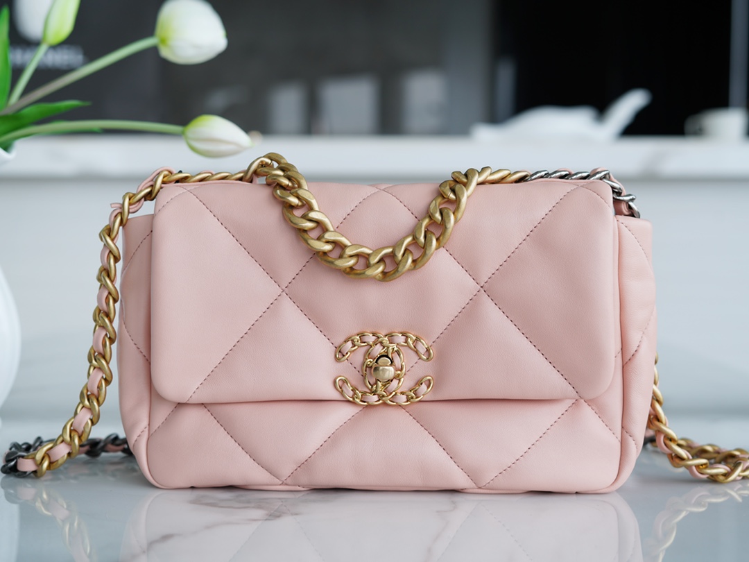 Chanel 19 Bag Nude Pink Small  