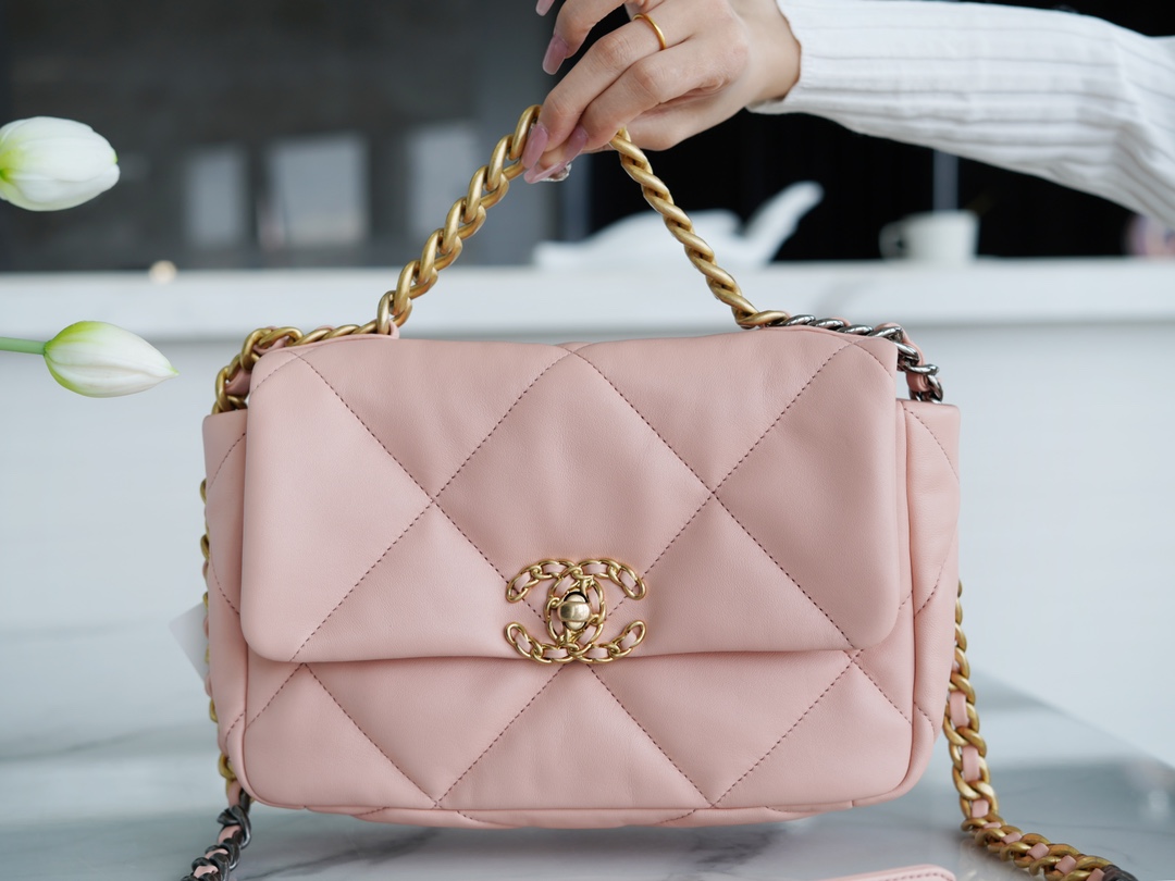 Chanel 19 Bag Nude Pink Small  