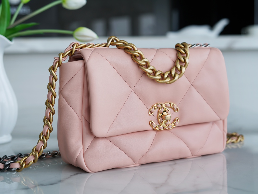 Chanel 19 Bag Nude Pink Small  