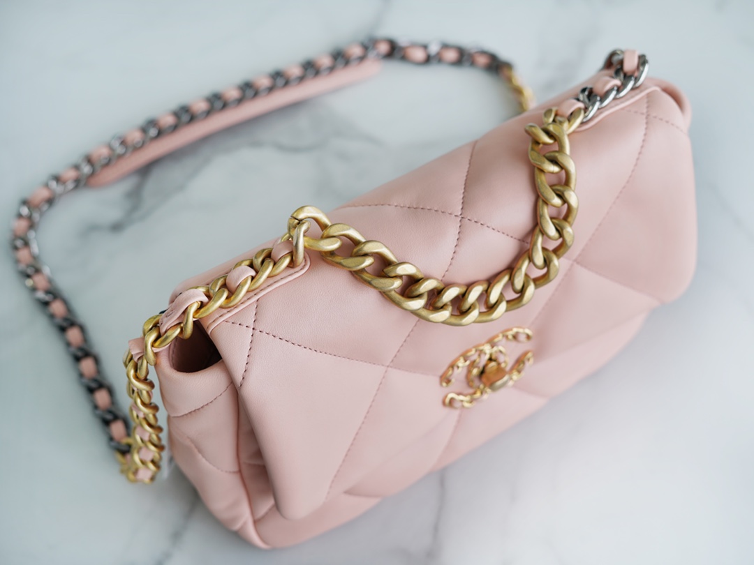 Chanel 19 Bag Nude Pink Small  