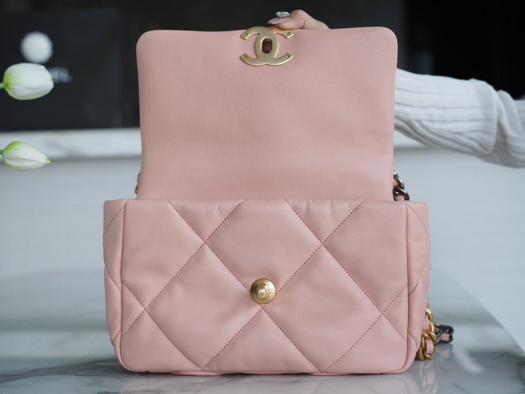 Chanel 19 Bag Nude Pink Small  