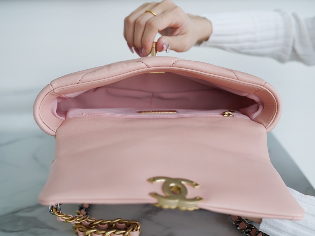 Chanel 19 Bag Nude Pink Small  