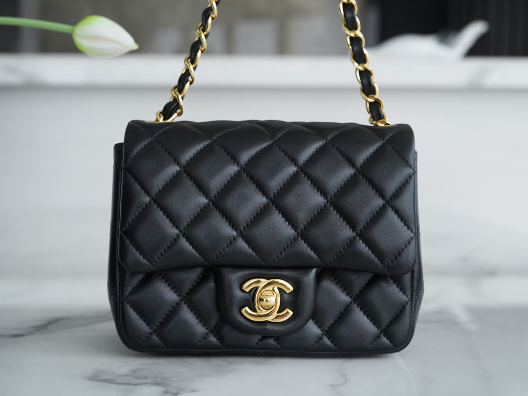 Classic Flap Classic Flap Bag Black Gold Lambskin  