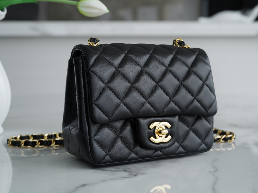 Classic Flap Classic Flap Bag Black Gold Lambskin  