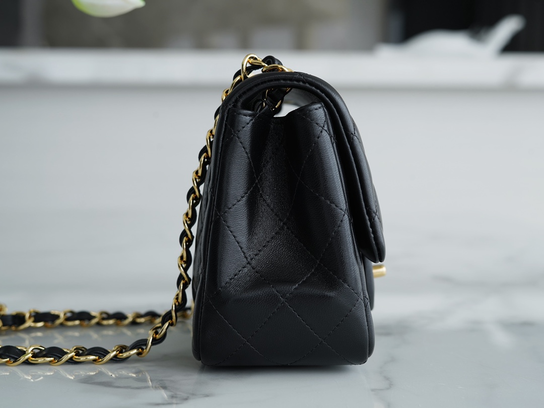 Classic Flap Classic Flap Bag Black Gold Lambskin  