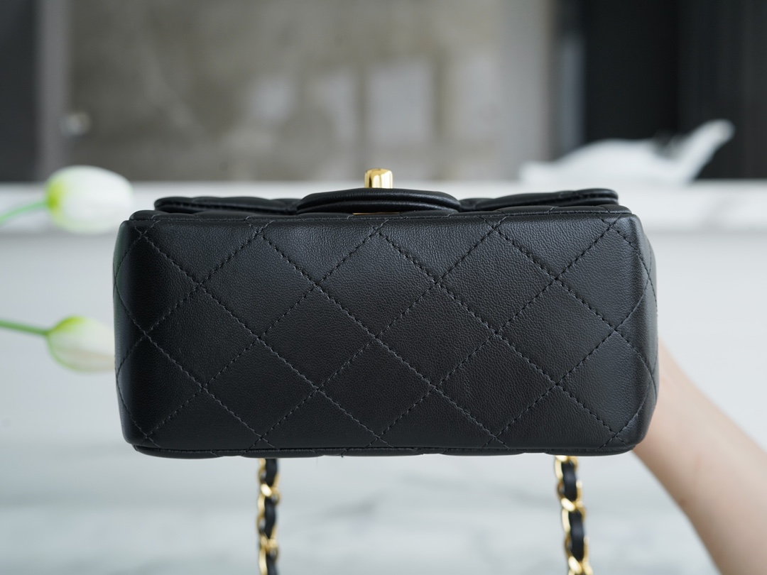 Classic Flap Classic Flap Bag Black Gold Lambskin  