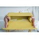 Lemon Yellow Medium Litchi Texture Calfskin  