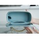 Chanel 22S Hollow Handle Long Box Sky Blue  