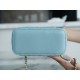 Chanel 22S Hollow Handle Long Box Sky Blue  