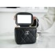 Pearl Box Bag Black Lambskin  