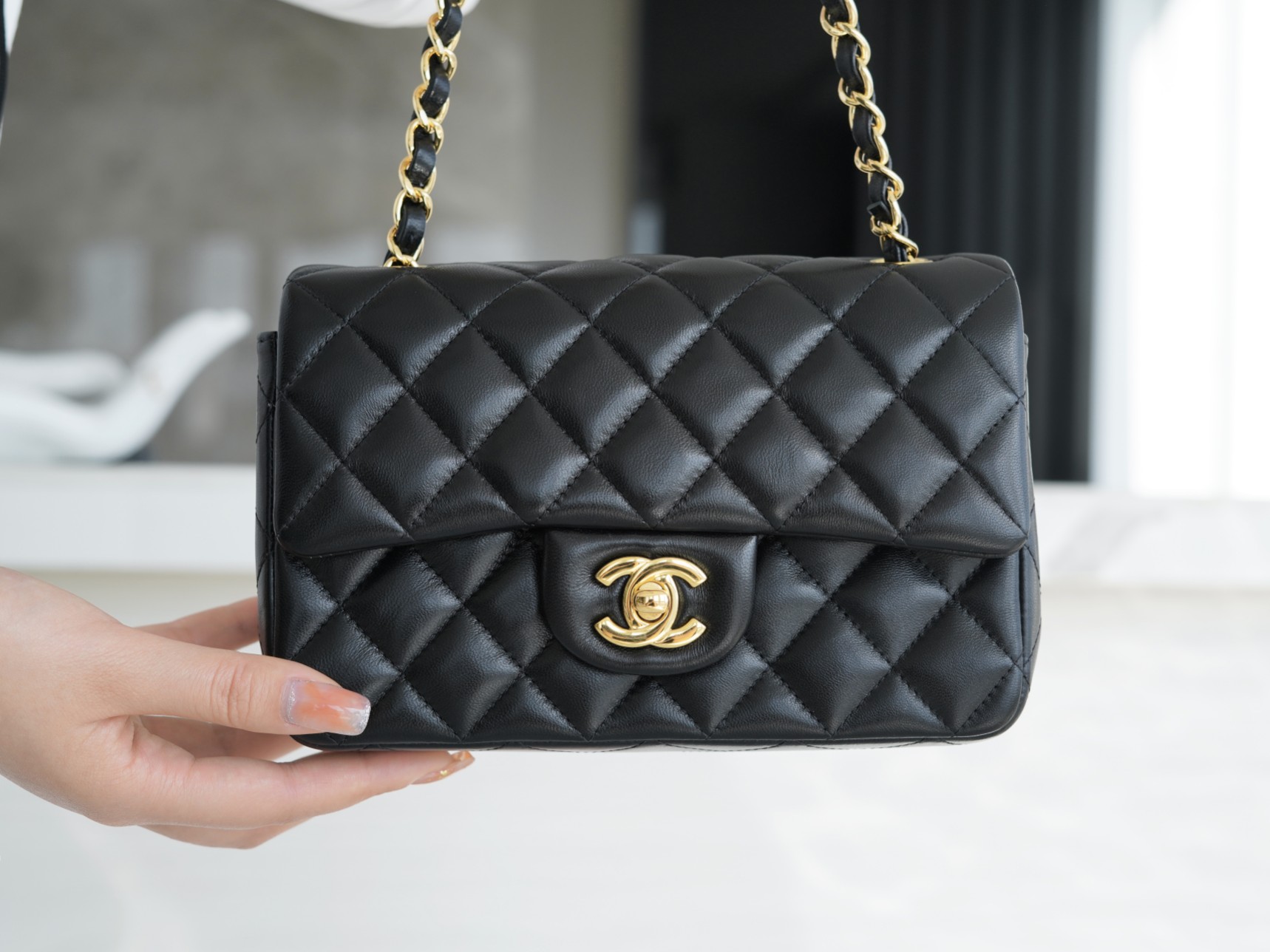 Classic Flap Classic Flap Bag Black Gold Lambskin  