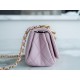 Chanel 22A Chunky Chain Flap Bag Mini Pink Lambskin  