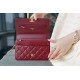 Chanel 2021 Double Gold Ball WOC Burgundy Glossy Calfskin  