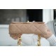 Chanel 22S Chunky Chain CF Shoulder Bag Small Milk Tea Lambskin  